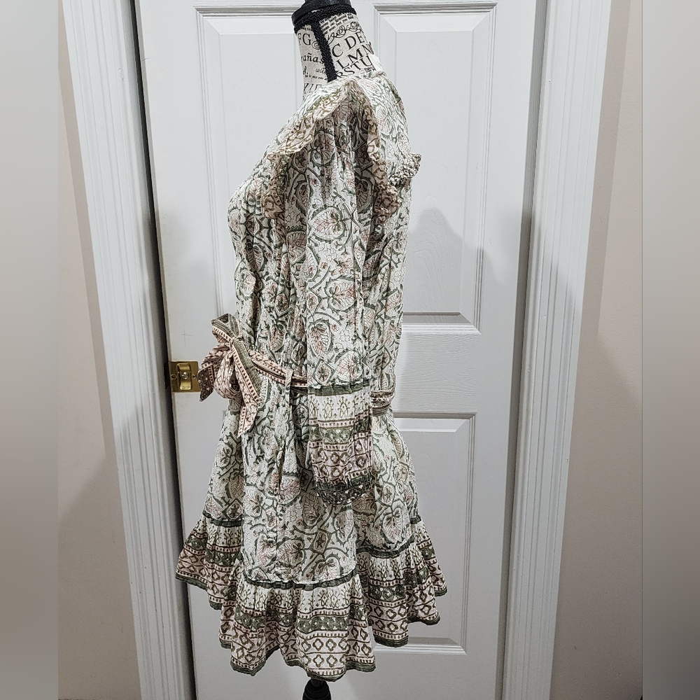 Cleobella Floral Long Sleeve Dress with Bow - Picture 4 of 8